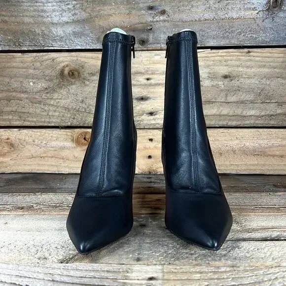 Ted Baker Liya Bootie - Black Leather & Pink Heel - 6 - New without box - Picture 2 of 8